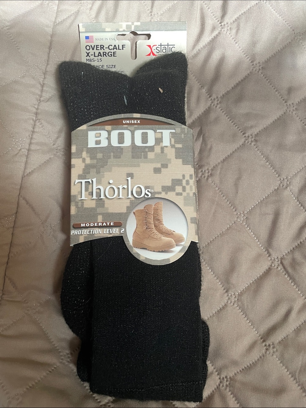 Thorlos Men’s Over-Calf Boot Socks - Black
